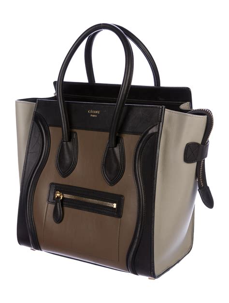 celine luggage tote micro